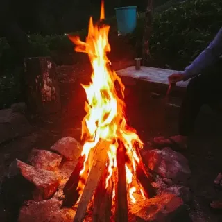 Campfire representing integrative therapy approaches